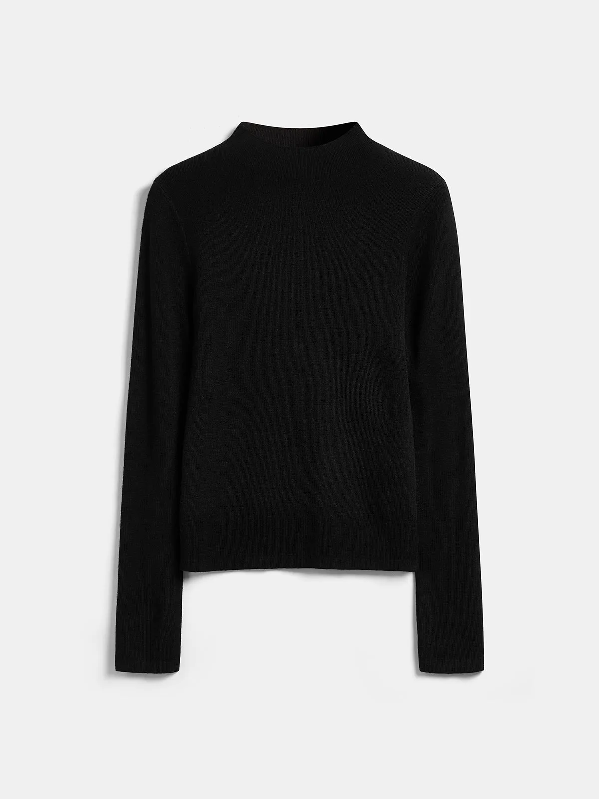 Plaid Knit Shawl & Mock‑Neck Knit Top Two‑Piece Set sold by COMMENSE product image thumbnail 4