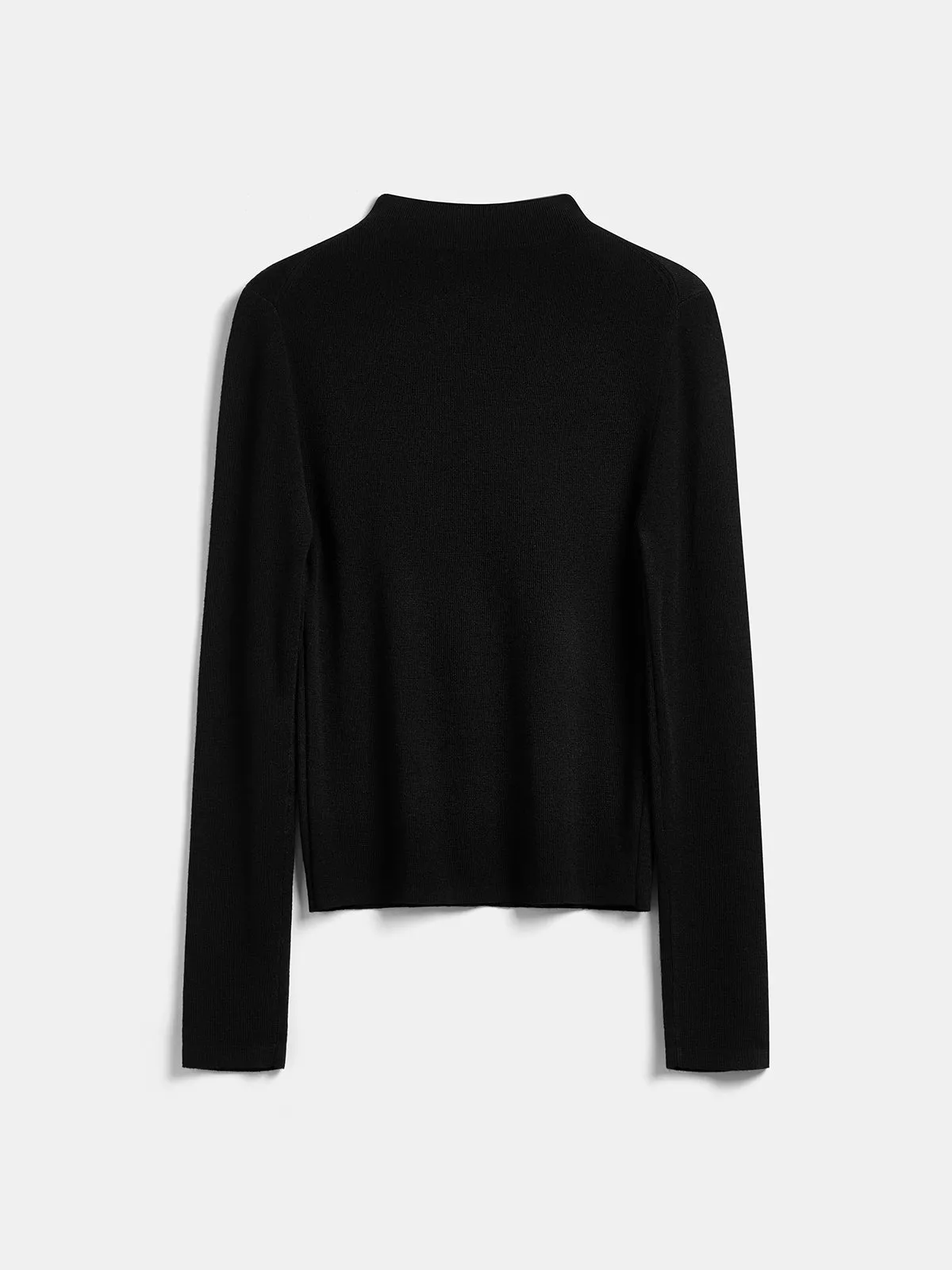 Plaid Knit Shawl & Mock‑Neck Knit Top Two‑Piece Set sold by COMMENSE product image thumbnail 5