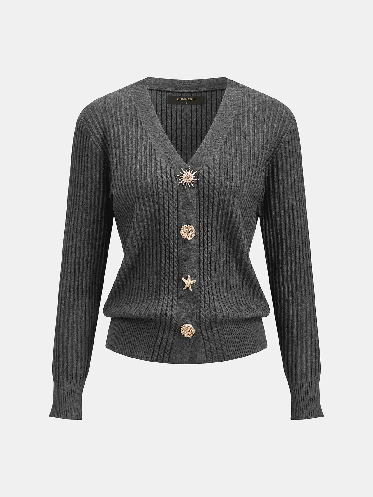 Cable‑Knit Two‑Piece Skirt Set sold by COMMENSE product image thumbnail 5