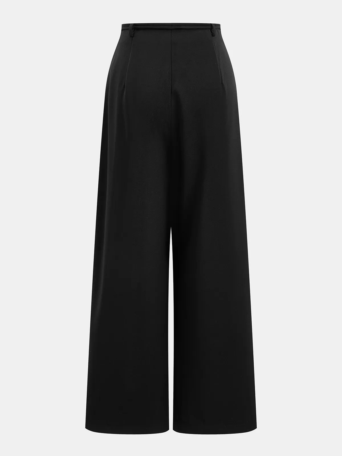 Tie-Waist Pleated Wide‑Leg Pants sold by COMMENSE product image thumbnail 4