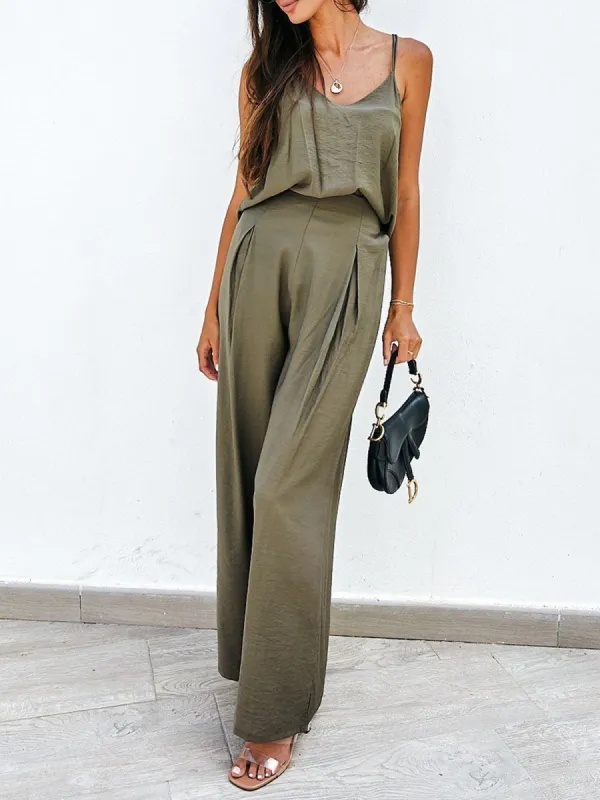 Tahiti Leisure Two Piece Pants Set sold by COMMENSE