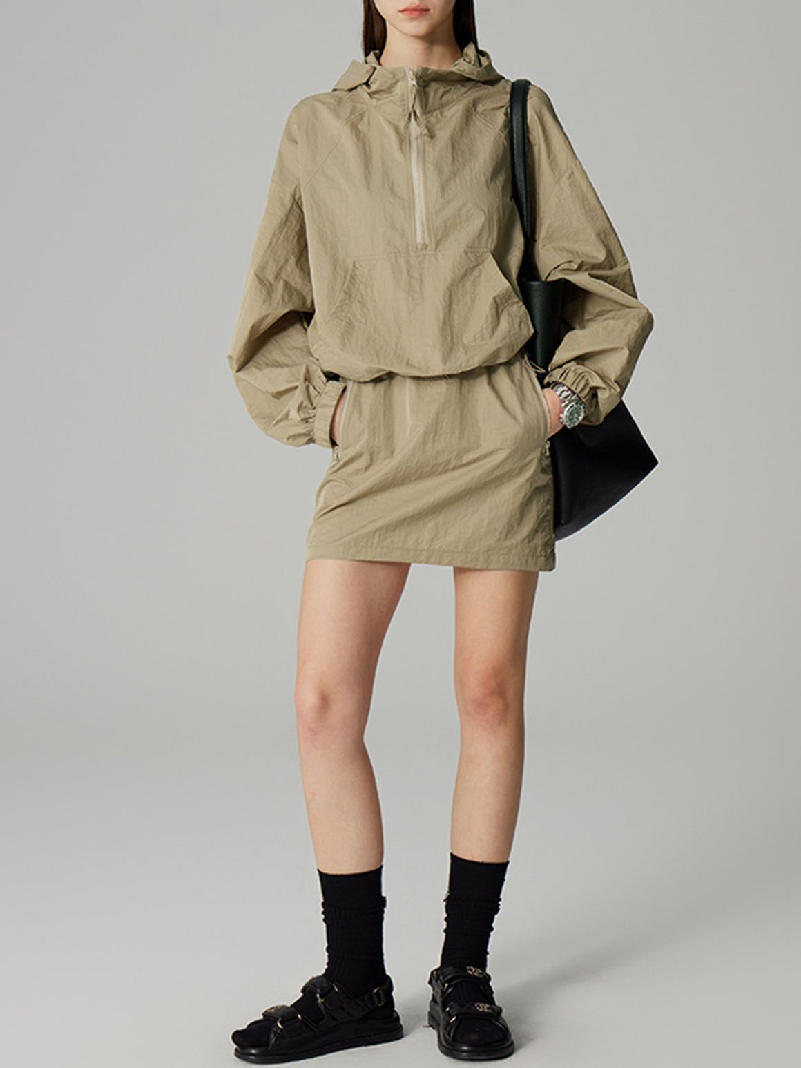 Street Hoodie Two Piece Skirt Set sold by COMMENSE product image thumbnail 2