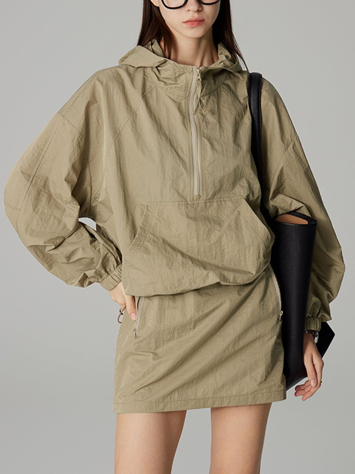 Street Hoodie Two Piece Skirt Set sold by COMMENSE product image thumbnail 3