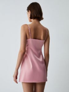 Diamante Satin Short Dress sold by COMMENSE