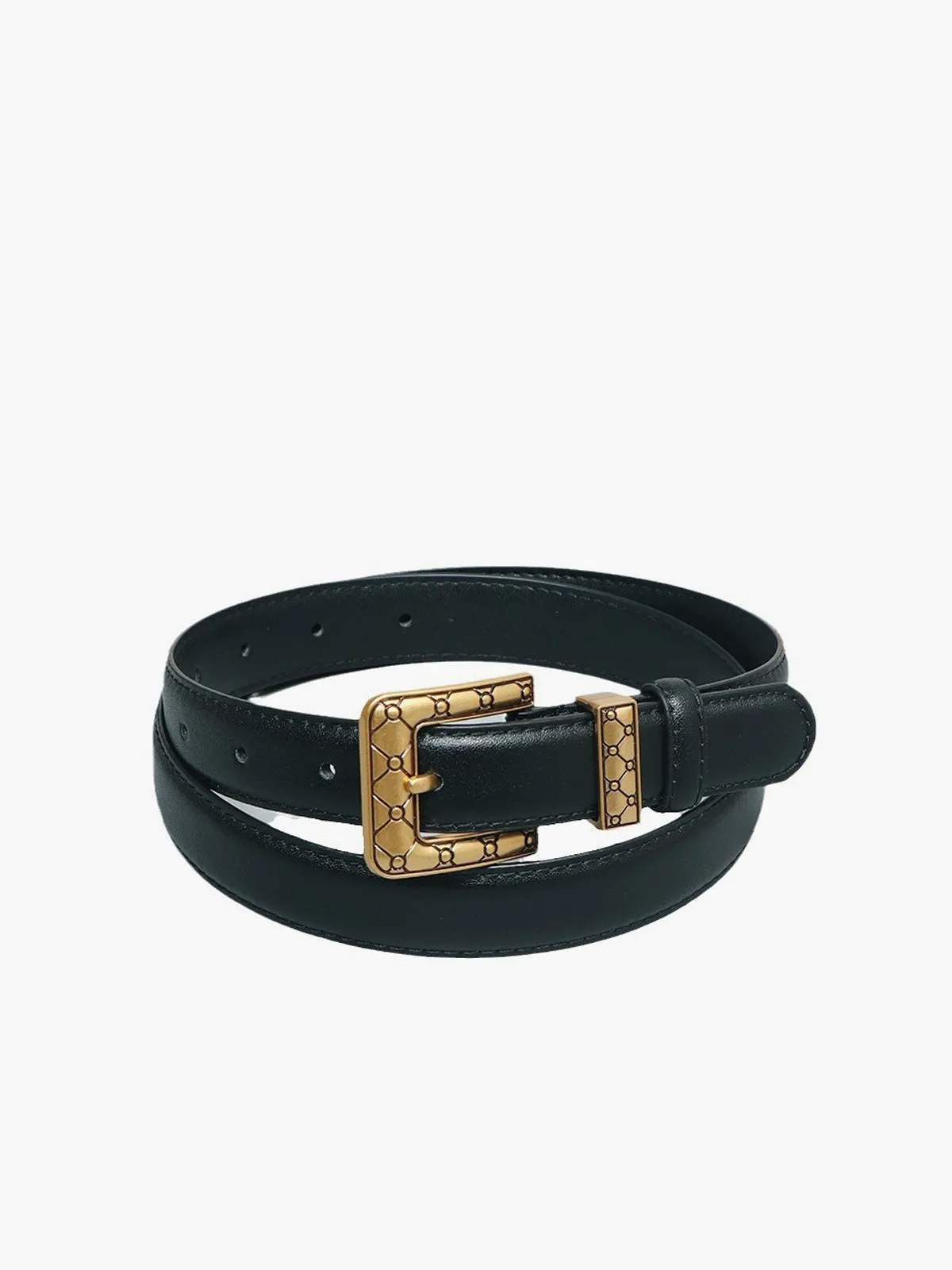 Golden Square Buckle Belt sold by COMMENSE