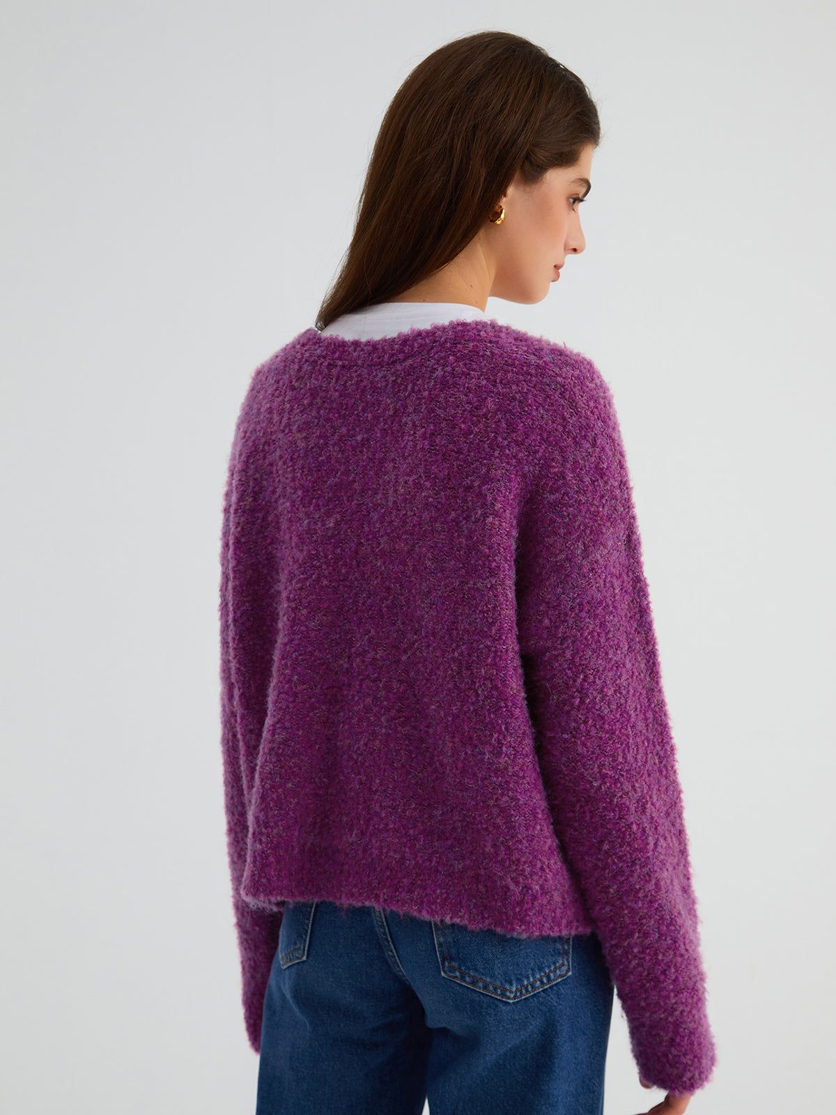 Blueberry Oversized Cardigan sold by COMMENSE product image thumbnail 4