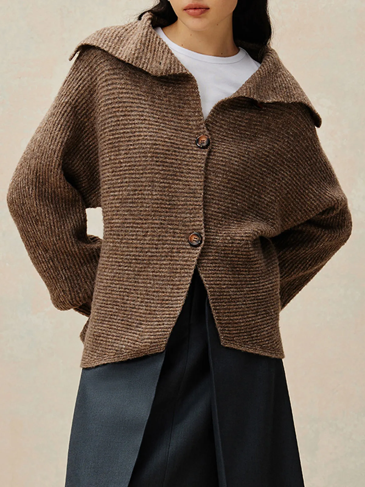 Vintage Oversize Button Cardigan sold by COMMENSE