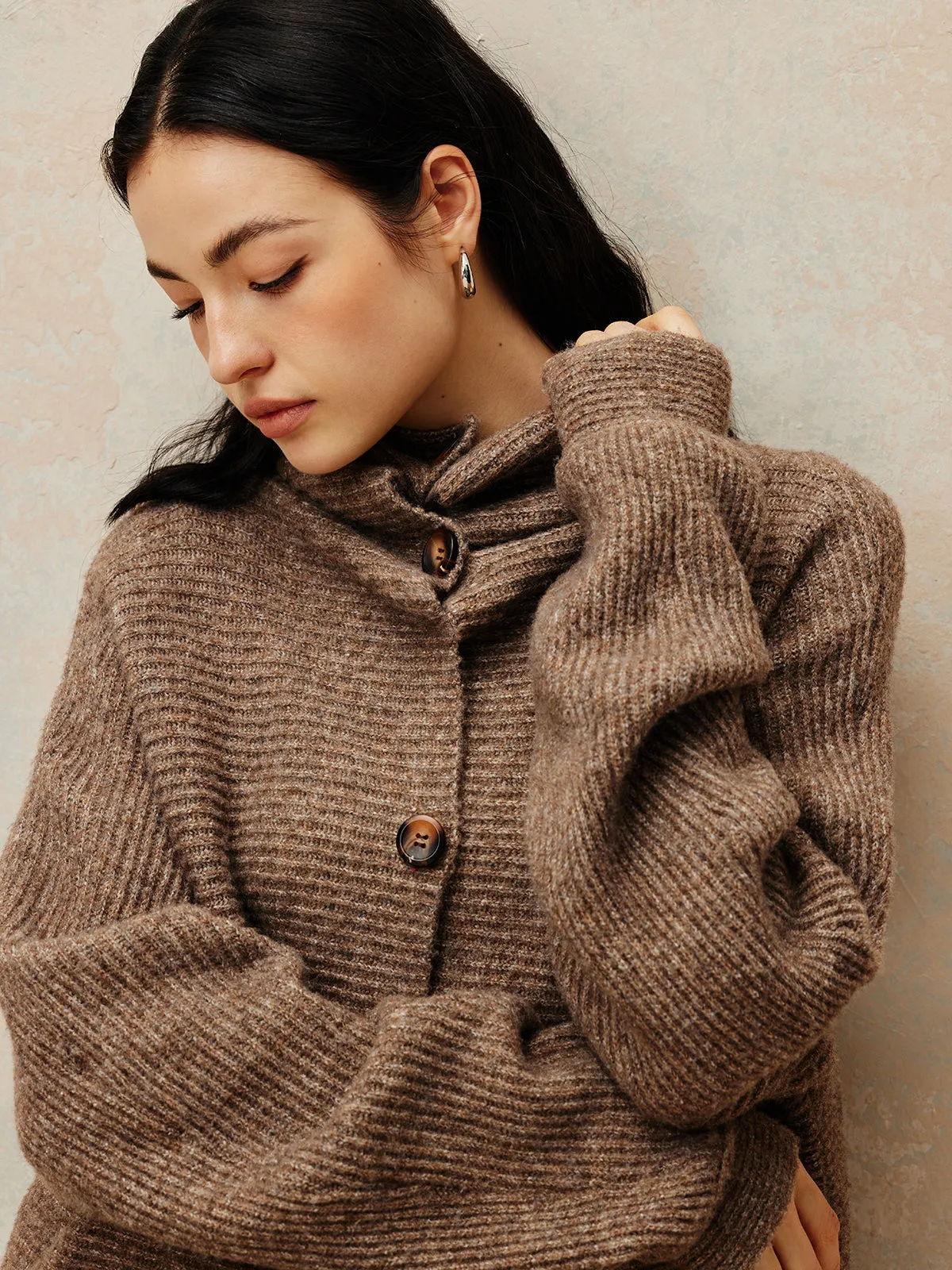 Vintage Oversize Button Cardigan sold by COMMENSE product image thumbnail 4