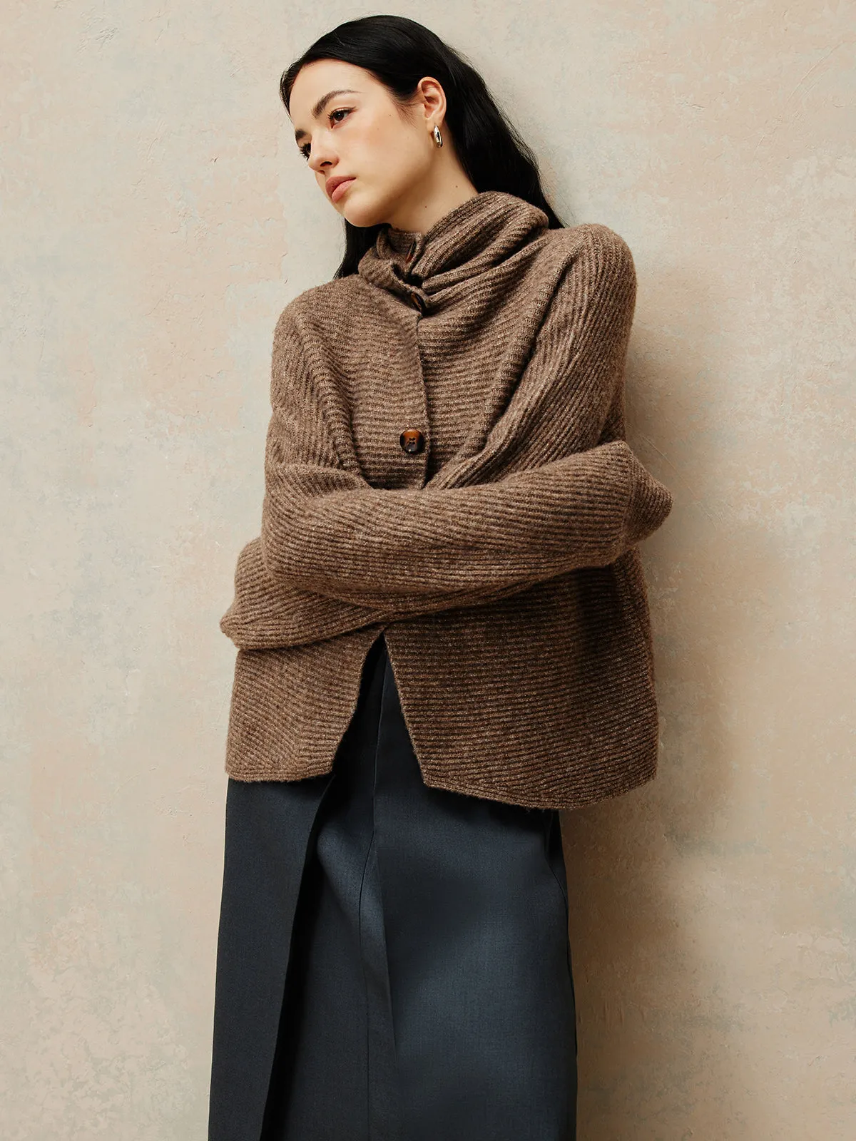 Vintage Oversize Button Cardigan sold by COMMENSE product image thumbnail 3