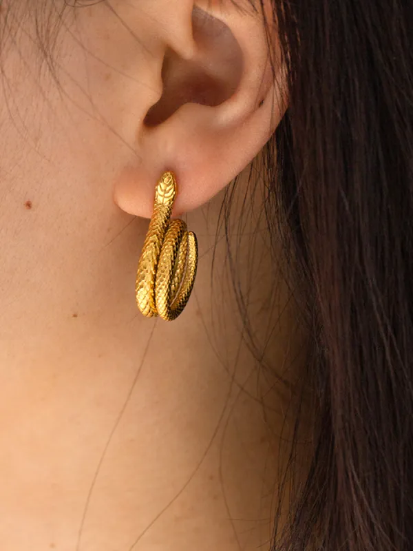 Snake Shape Earrings sold by COMMENSE