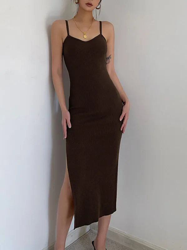 Cotton Knit Midi Dress sold by COMMENSE