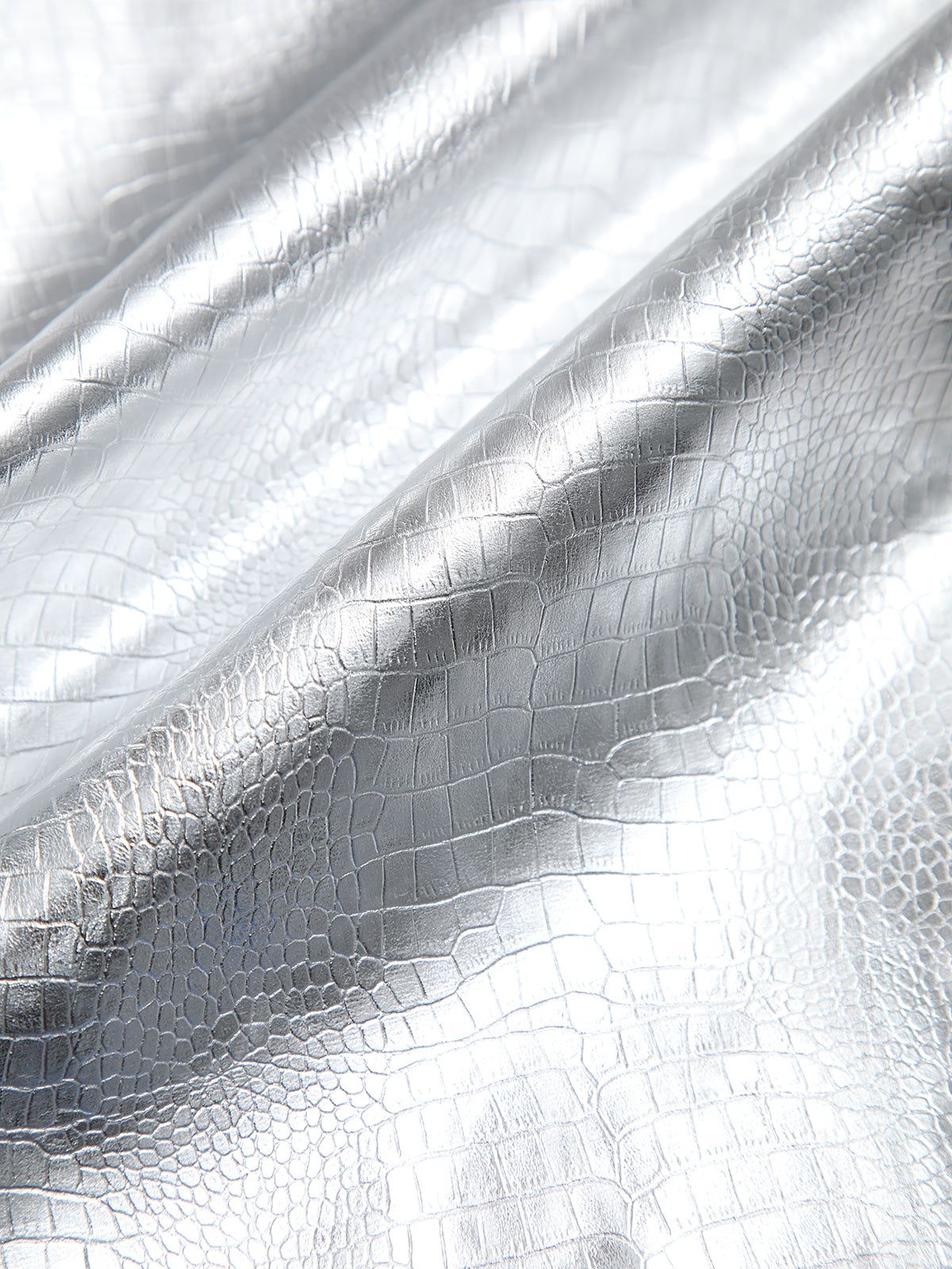 Faux Leather Metallic Textured Straight Leg Pants sold by COMMENSE product image thumbnail 4