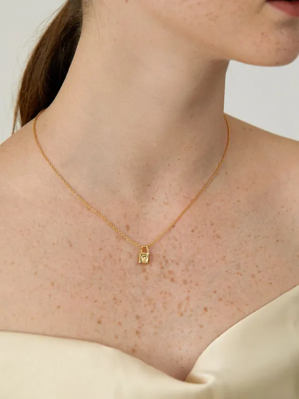 Lock Your Heart Necklace sold by COMMENSE