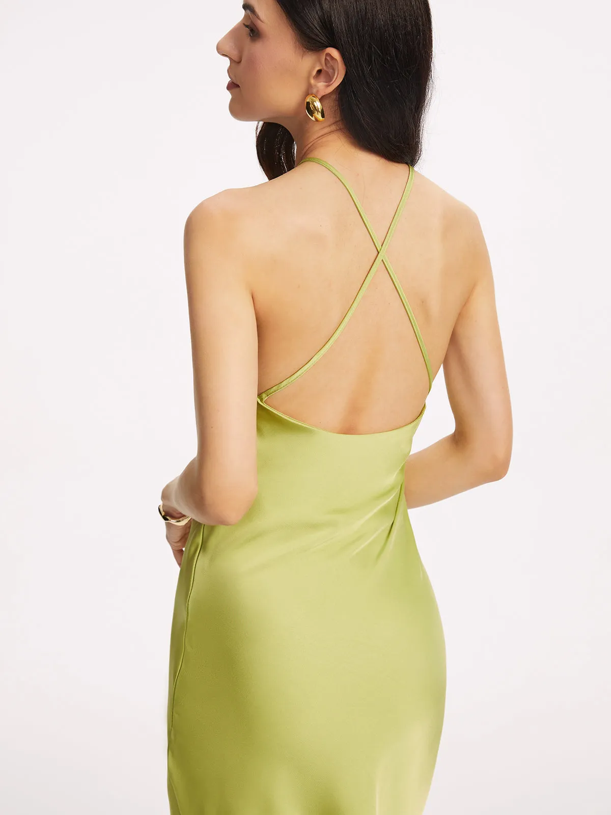 Halter Backless Midi Dress sold by COMMENSE product image thumbnail 3