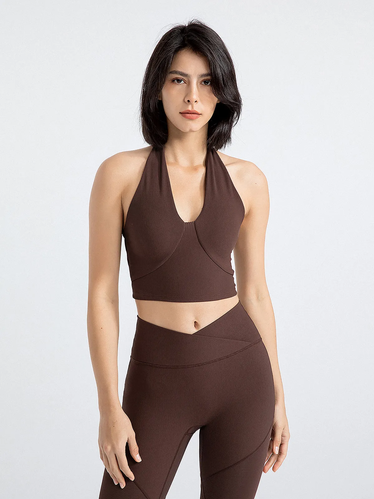 Halter Cropped Tank Top sold by COMMENSE