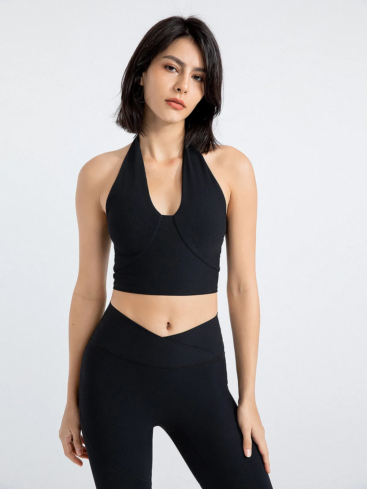 Halter Cropped Tank Top sold by COMMENSE product image thumbnail 5