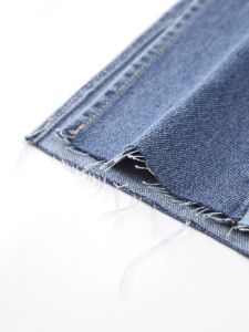 Patchwork Faded Denim Maxi Skirt sold by COMMENSE