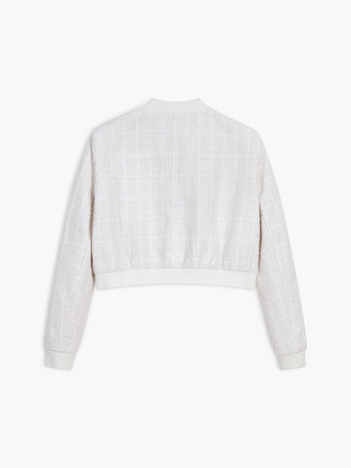 Crop Tweed Jacket sold by COMMENSE product image thumbnail 4