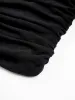 Mesh Ruched Crop Tank Top sold by COMMENSE