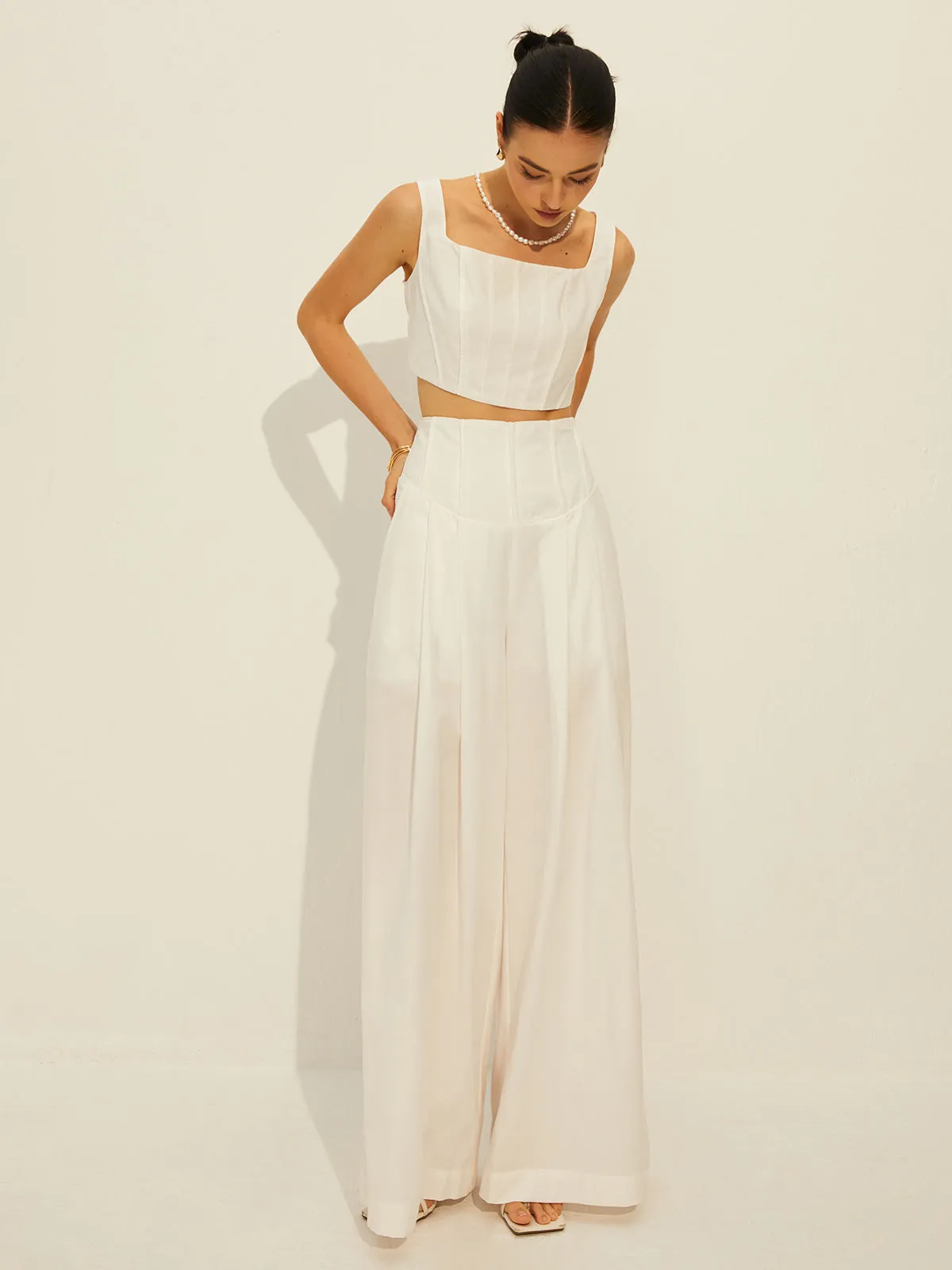 Pockets Zipper Pants Set sold by COMMENSE