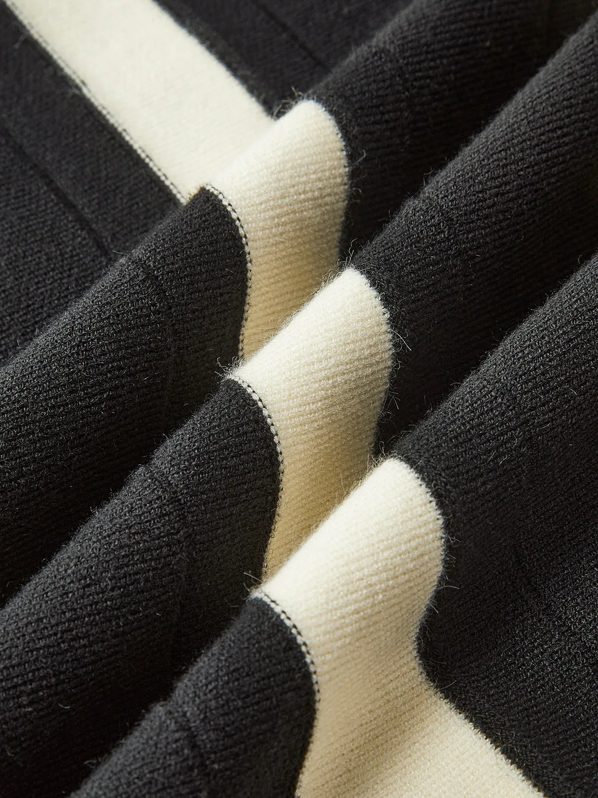 Color Block Knit Midi Skirt sold by COMMENSE product image thumbnail 3