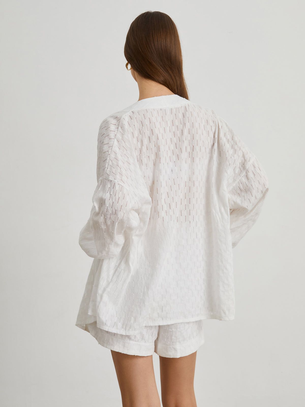 Crete Cover Up Tied Two Piece Shorts Set sold by COMMENSE product image thumbnail 4