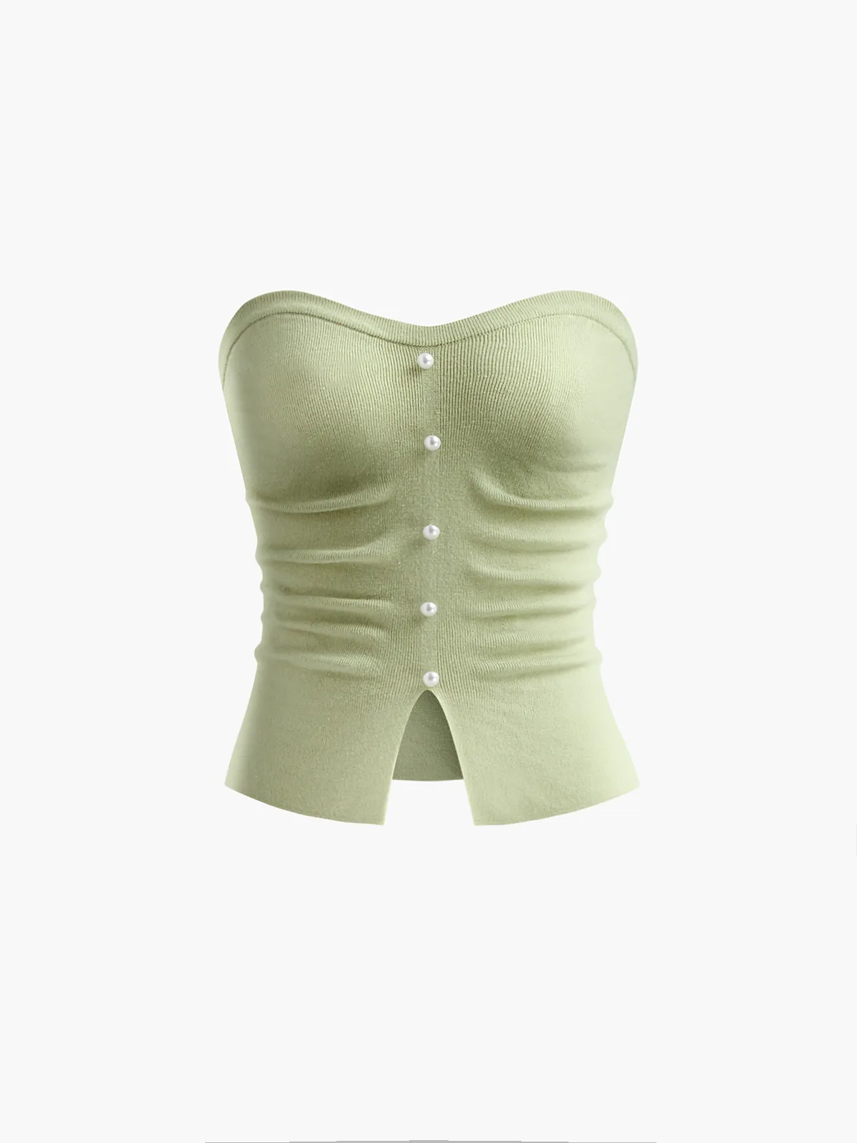 Strapless Split Pearl Sweater Vest sold by COMMENSE product image thumbnail 2
