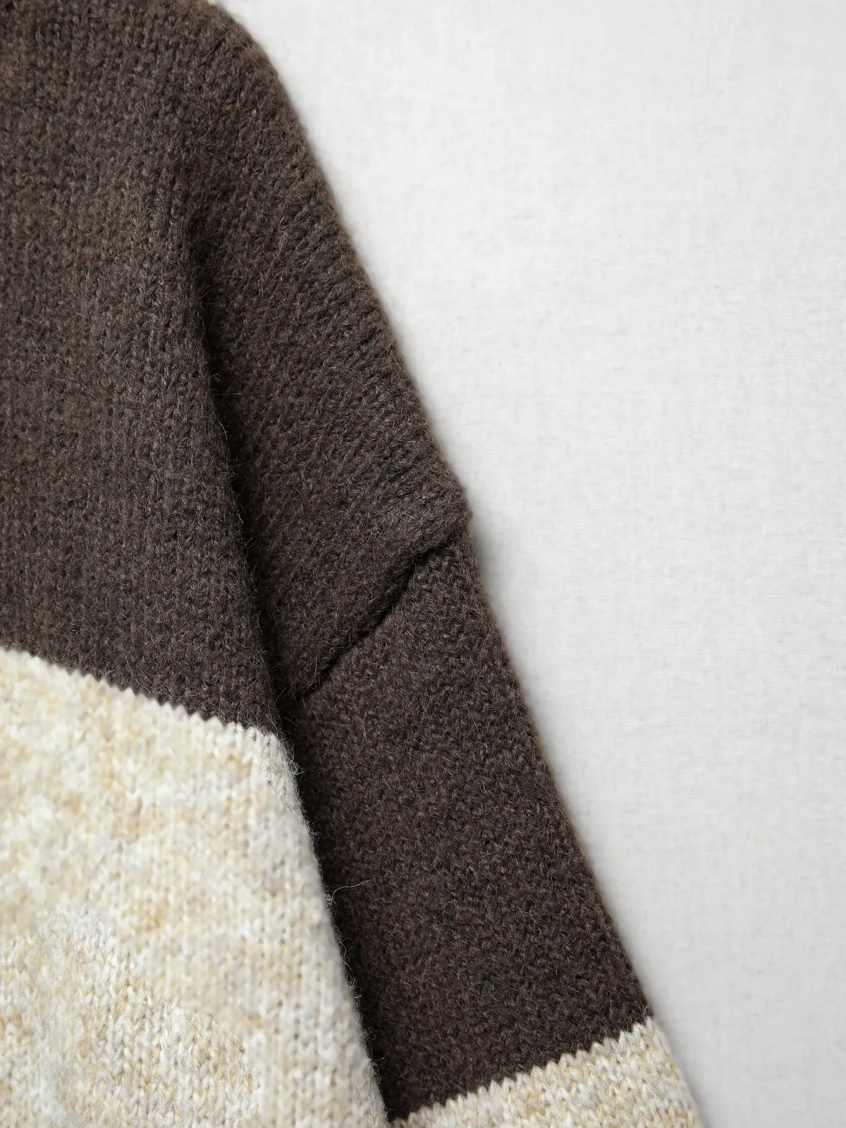 Chocolate Stripe Sweater sold by COMMENSE product image thumbnail 4