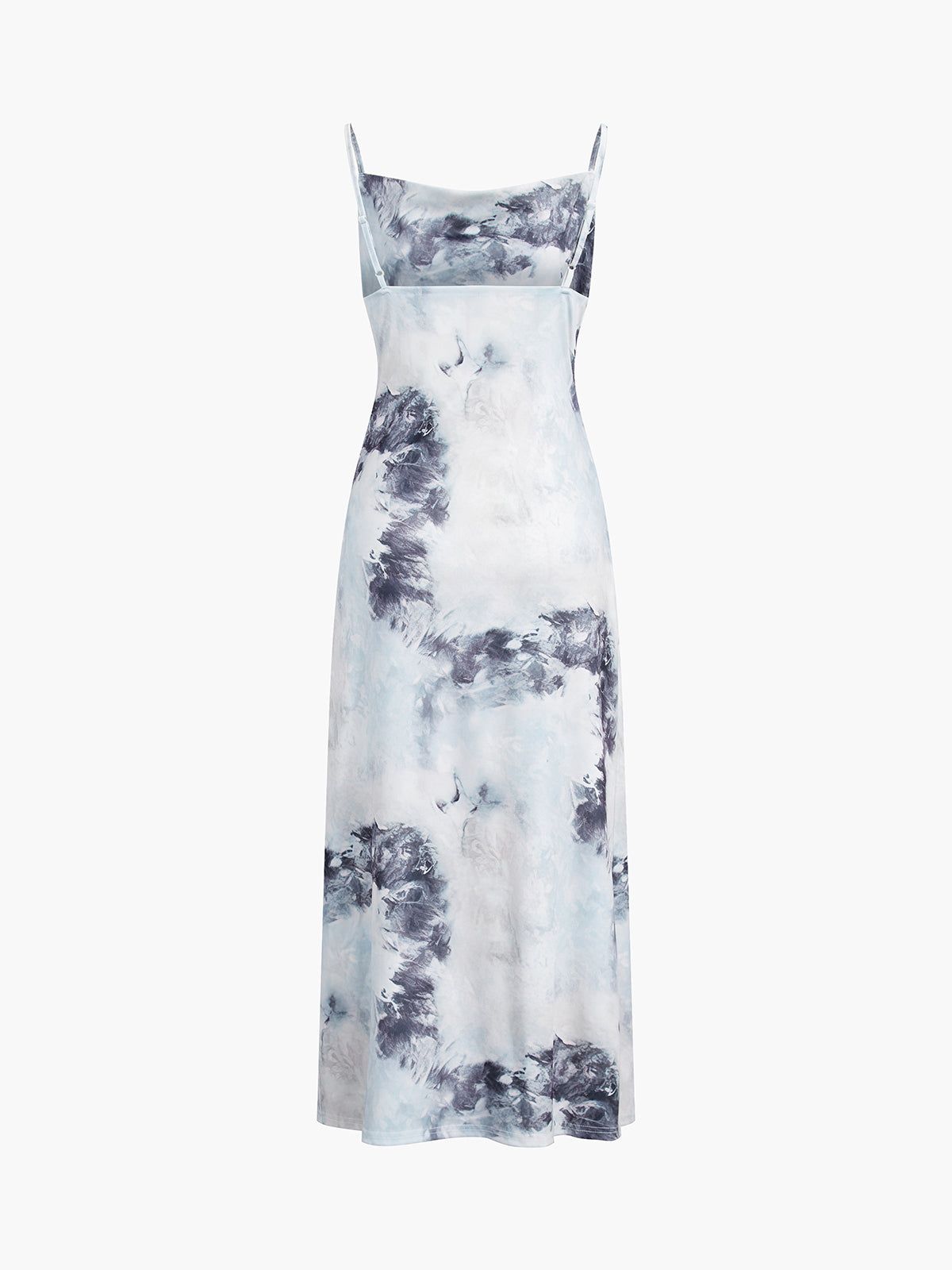 Tie Dye Cowl Neck Zippered Midi Dress sold by COMMENSE product image thumbnail 2