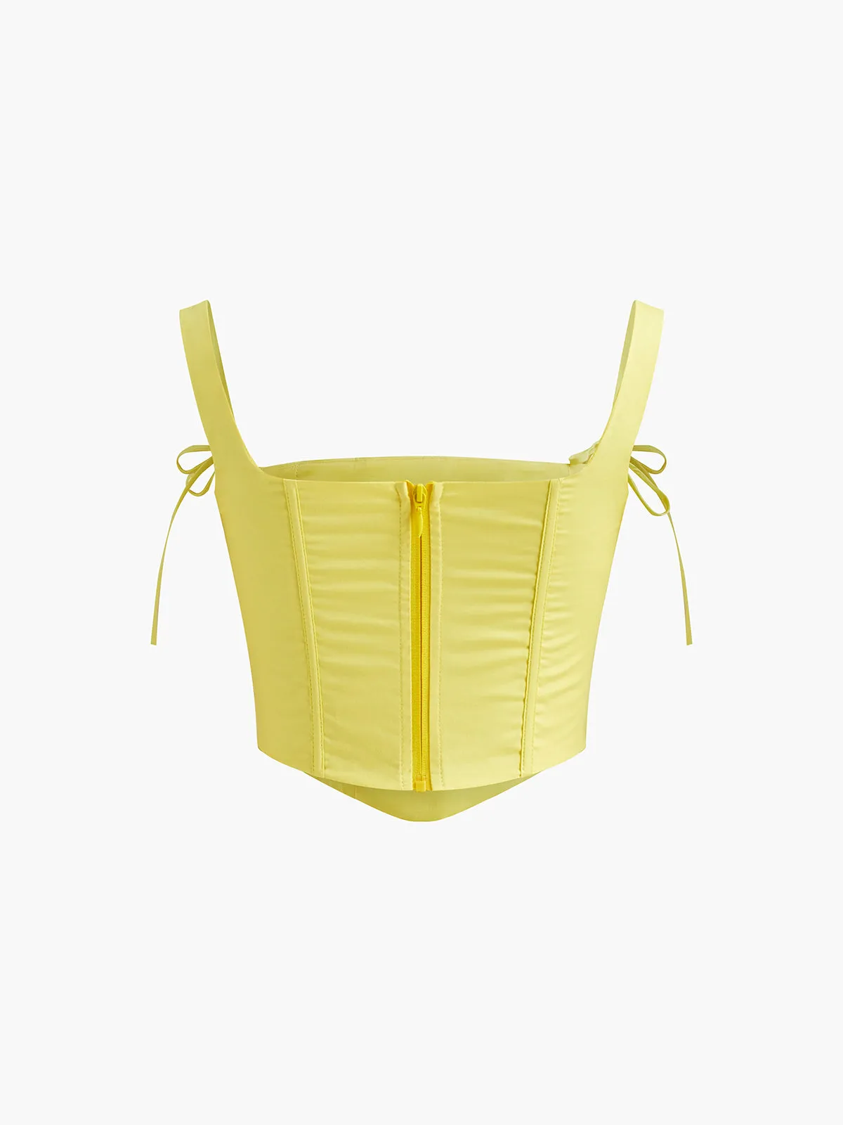 Tight Bow Strap Corset Top sold by COMMENSE product image thumbnail 2