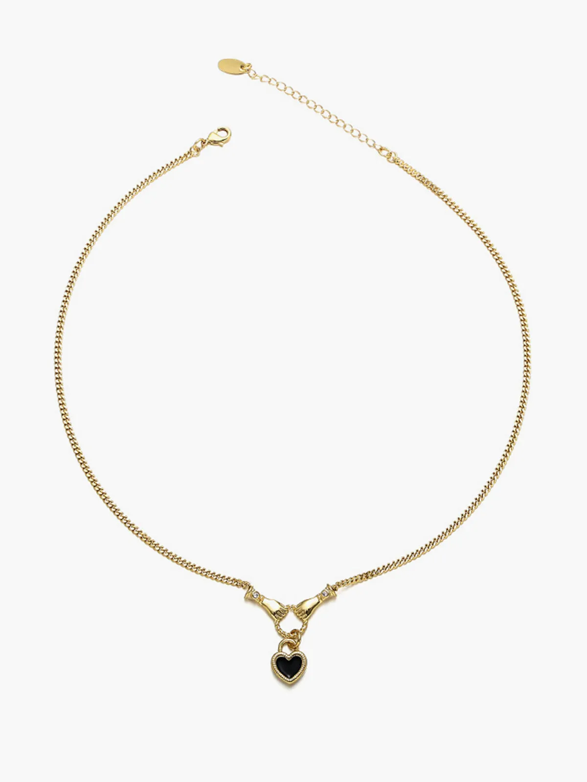 Hands Heart Pendant Necklace sold by COMMENSE product image thumbnail 3