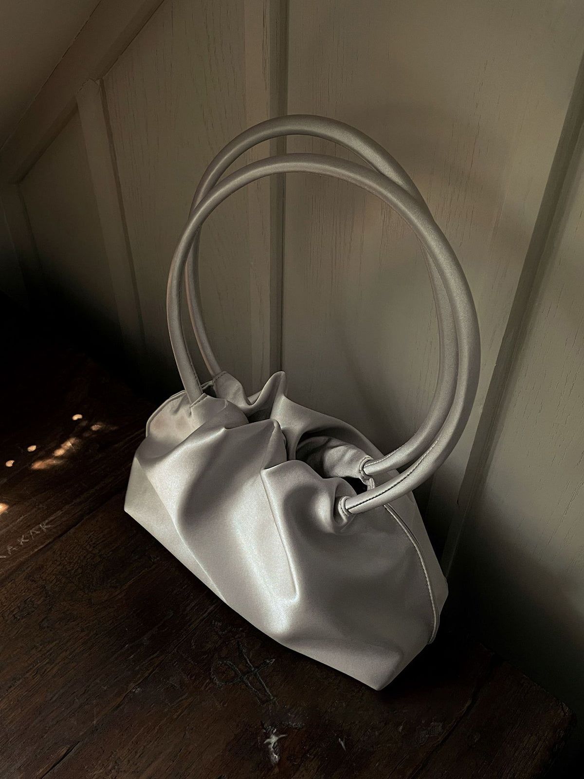 Silver Ruched Cloudy Bag sold by COMMENSE product image thumbnail 2