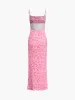 Summer Crush Floral Print Backless Cami Long Dress sold by COMMENSE
