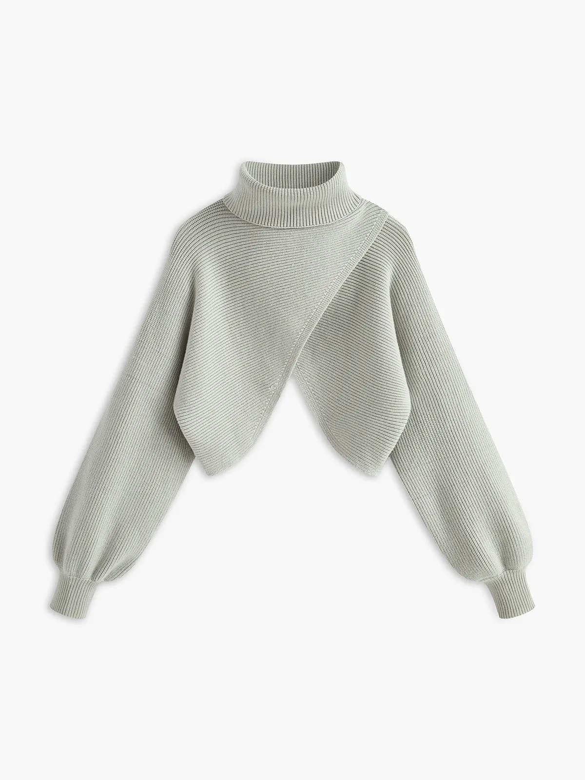 Turtleneck Batwing Sleeve Sweater sold by COMMENSE product image thumbnail 3