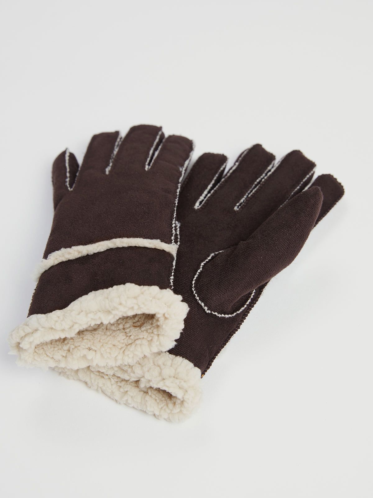 Shearling Leather Gloves sold by COMMENSE product image thumbnail 2
