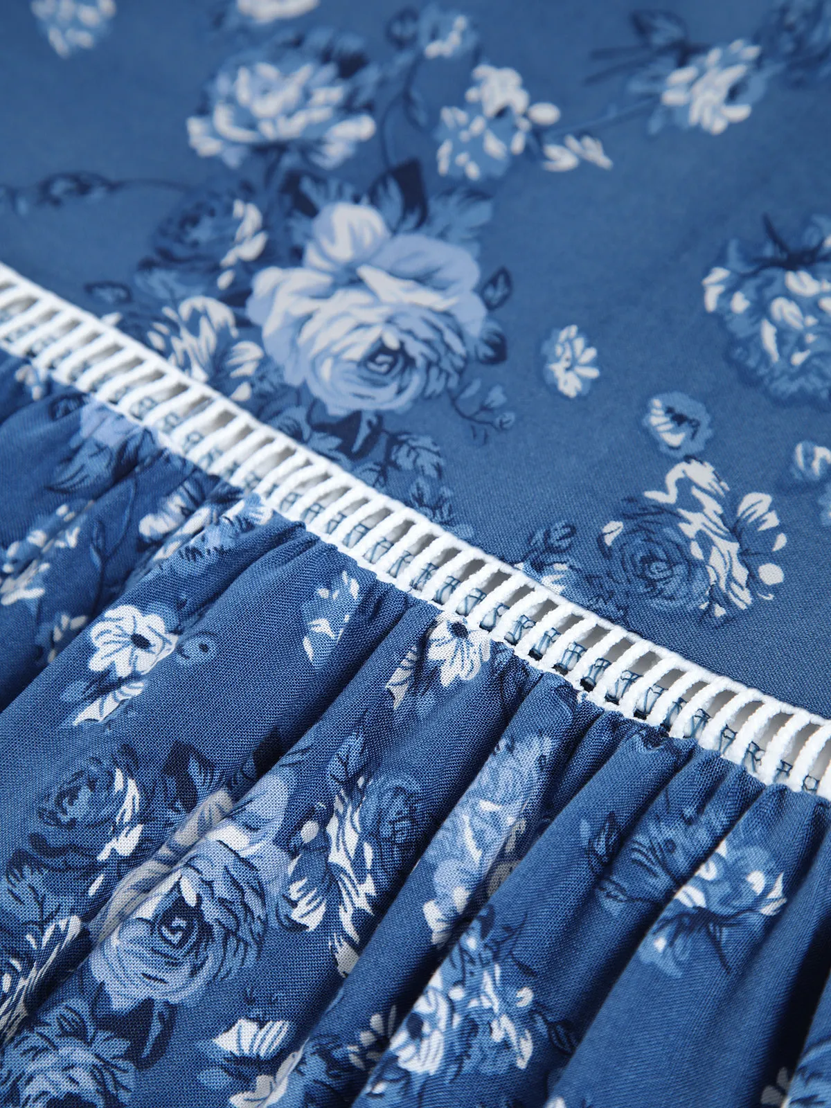 Floral Printed Tie-Waist Maxi Skirt sold by COMMENSE product image thumbnail 4