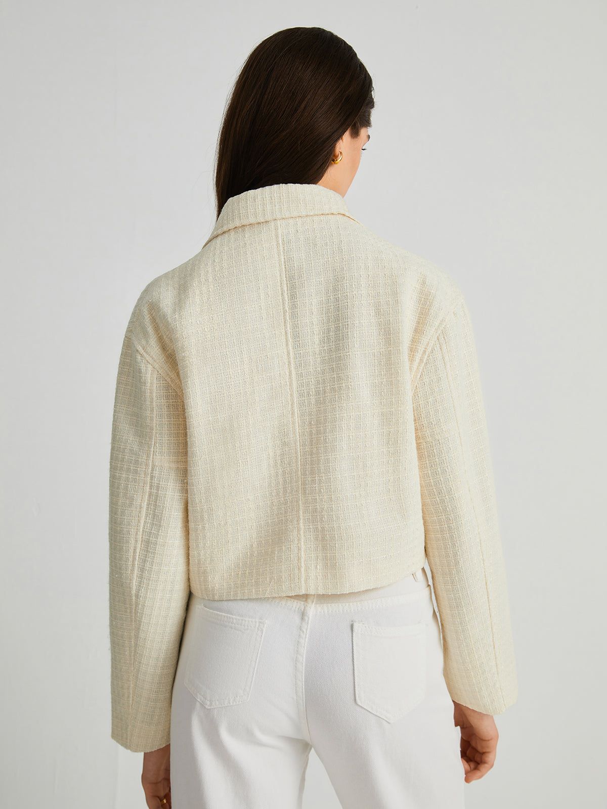 Tweed Crop Jacket sold by COMMENSE product image thumbnail 5