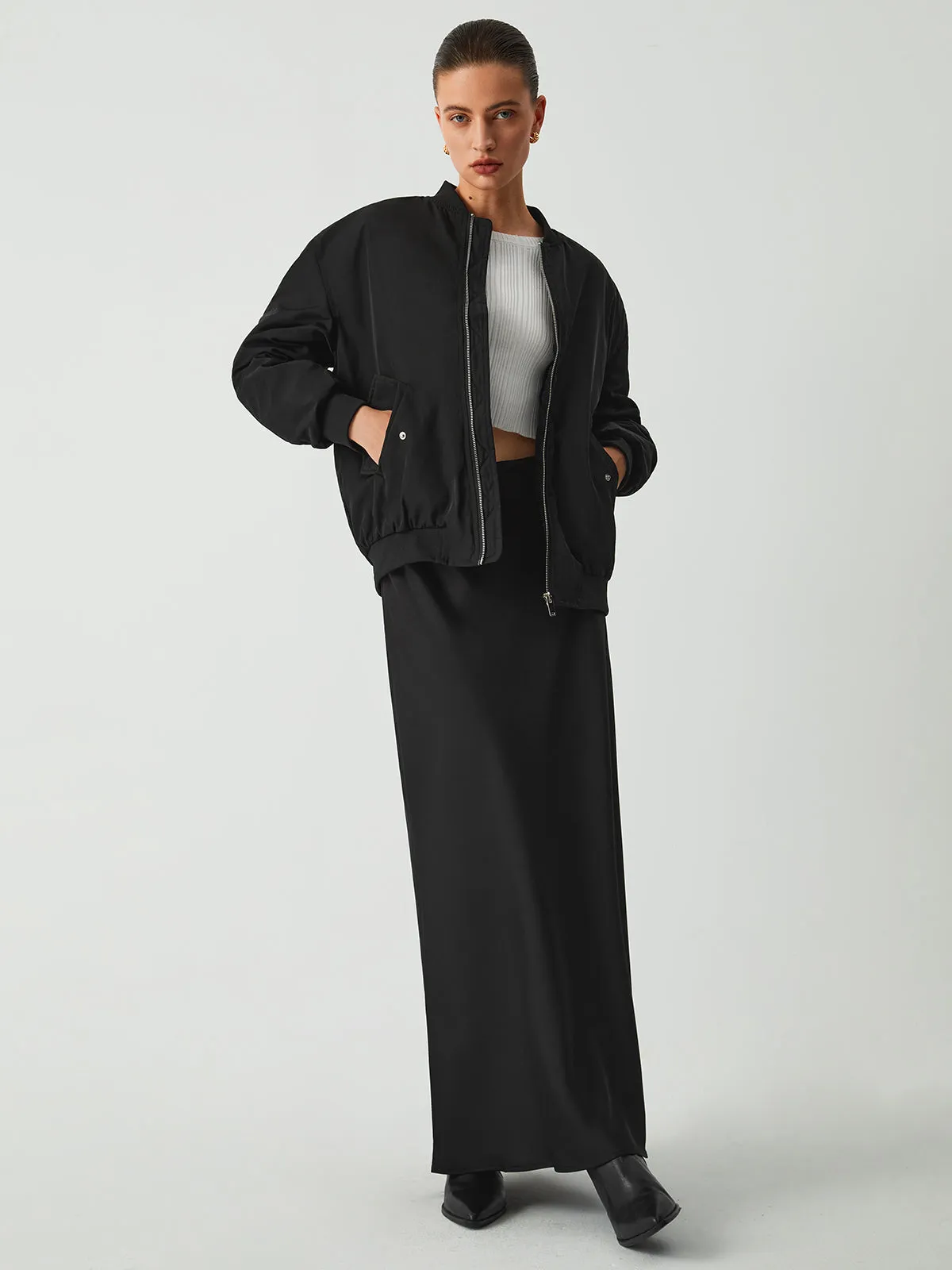 Eyes On Me Bomber Jacket sold by COMMENSE product image thumbnail 4