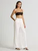 High Waisted Wide Leg Linen Pants sold by COMMENSE