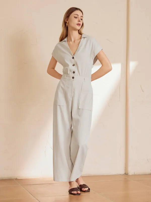Cotton Blends Soft Jumpsuit sold by COMMENSE