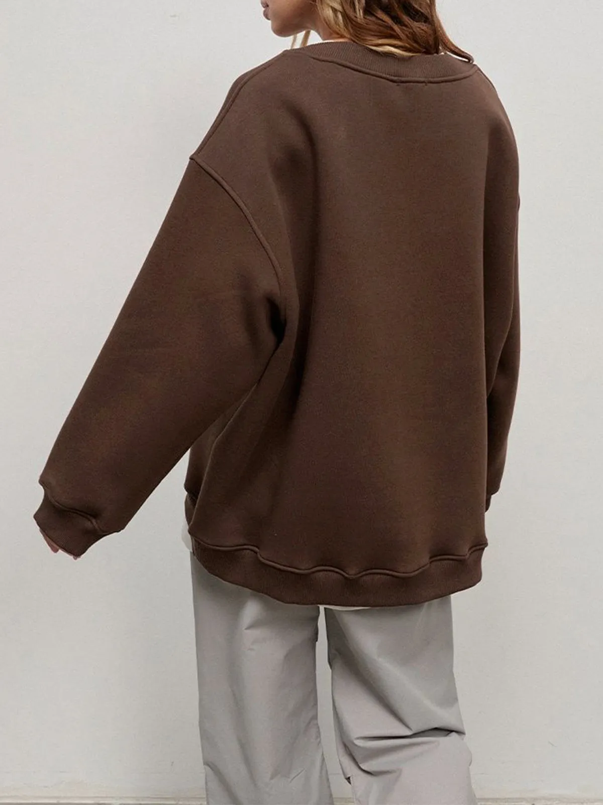 Always Natural Oversized Sweatshirt sold by COMMENSE product image thumbnail 3