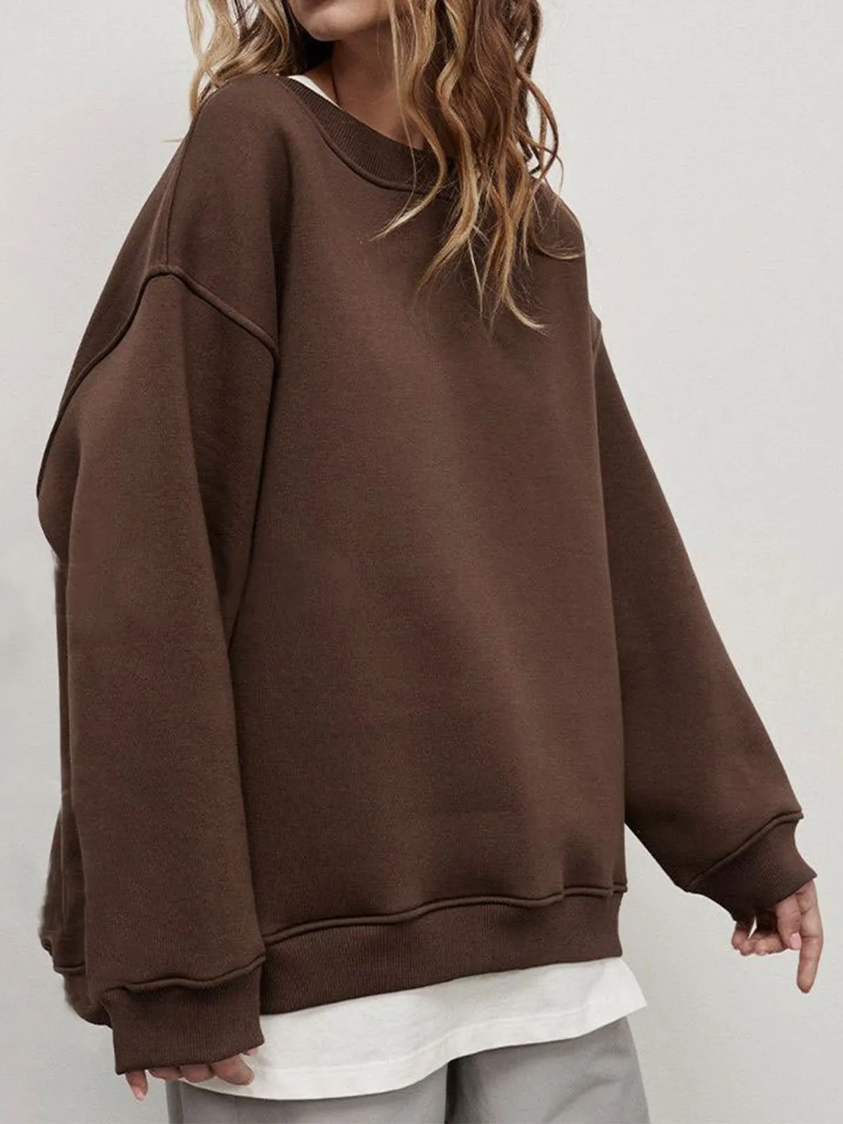 Always Natural Oversized Sweatshirt sold by COMMENSE