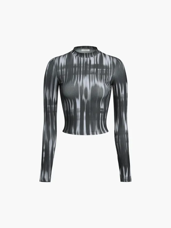 Print Long Sleeve Top sold by COMMENSE