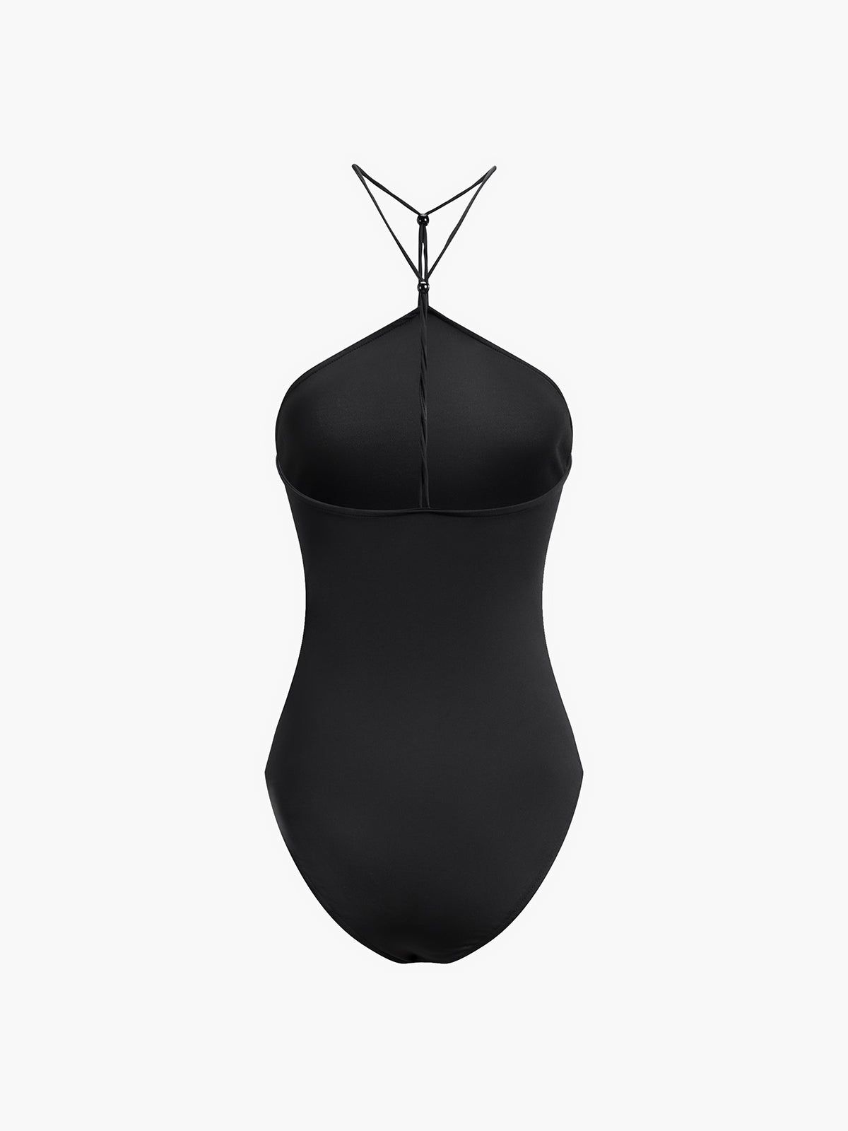 Solid Halter Open Back Bodysuit sold by COMMENSE product image thumbnail 2