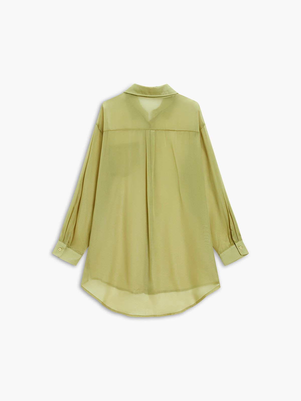 Oversized Mesh Button Down Shirt sold by COMMENSE product image thumbnail 2