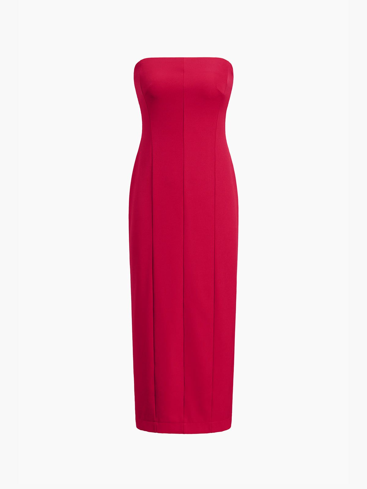 Barcelona Zippered Tube Midi Dress sold by COMMENSE