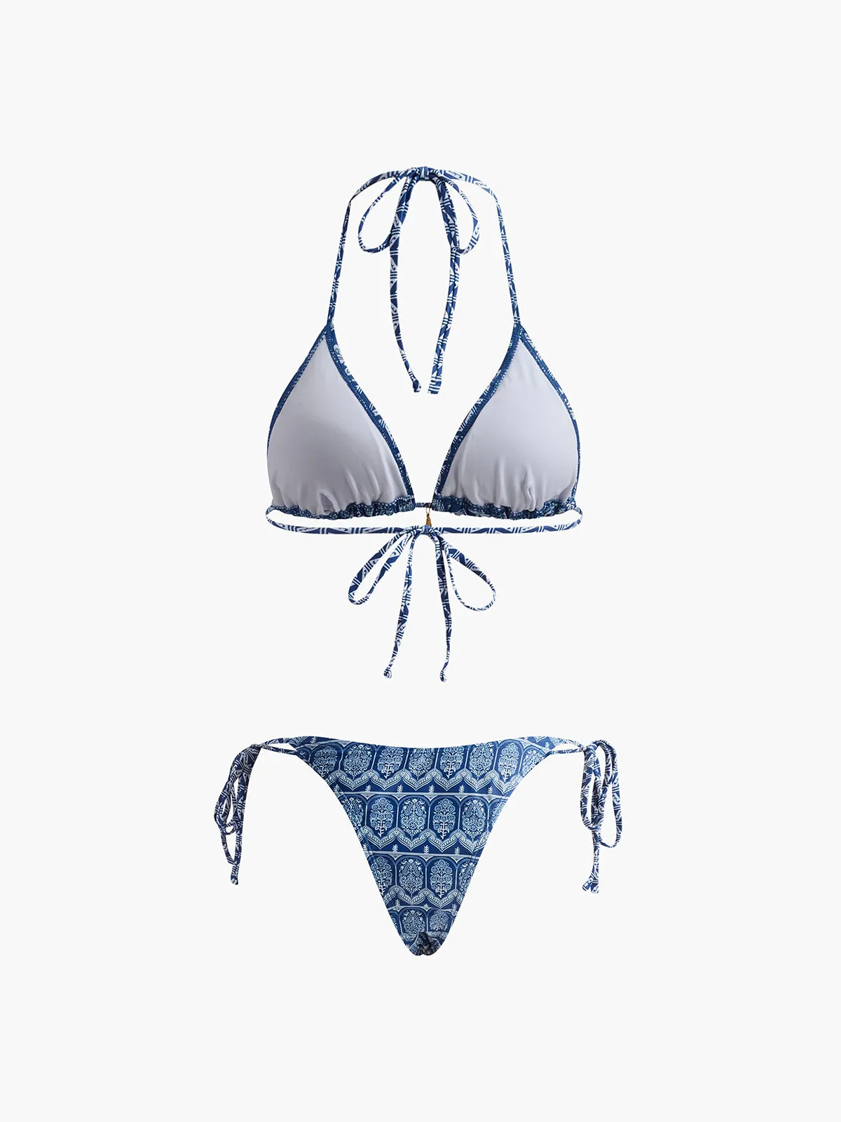 Printed Adjustable Strap Bikini Set sold by COMMENSE product image thumbnail 3
