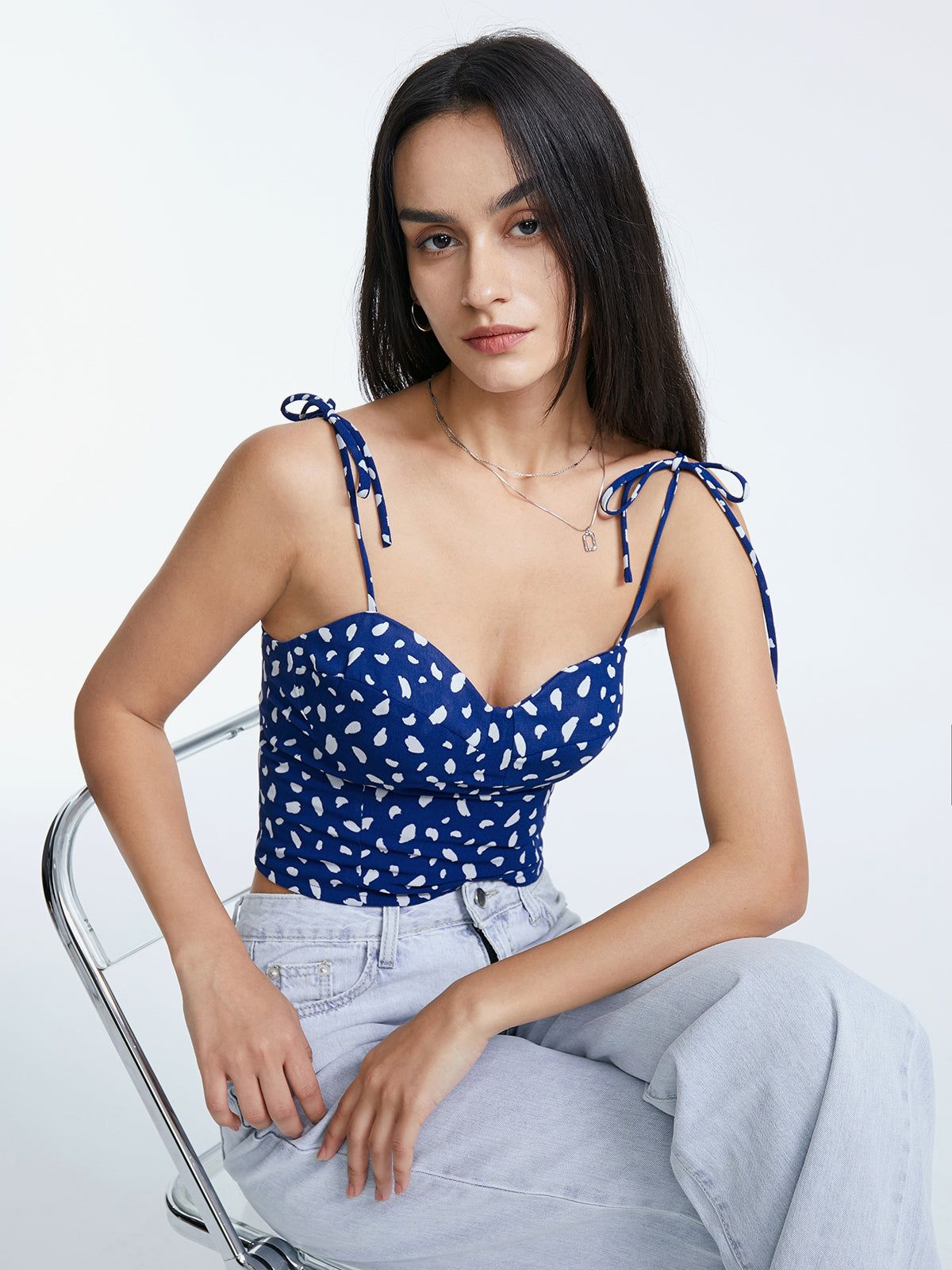 Petals Cropped Tank Top sold by COMMENSE