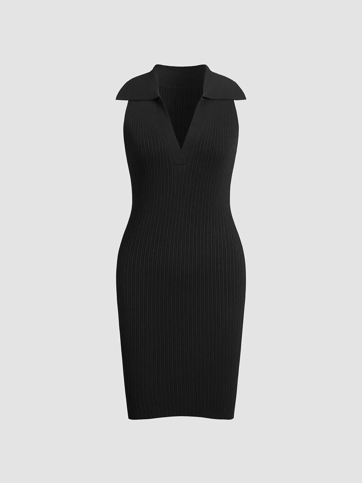 Leisurely Collared Sweater Dress sold by COMMENSE