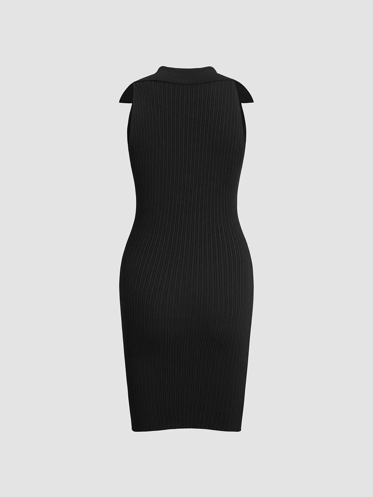 Leisurely Collared Sweater Dress sold by COMMENSE product image thumbnail 2